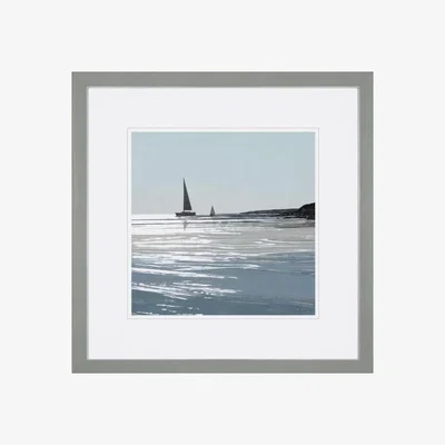 Dunelm Cedar & Sage Sparkling Sea Framed Print