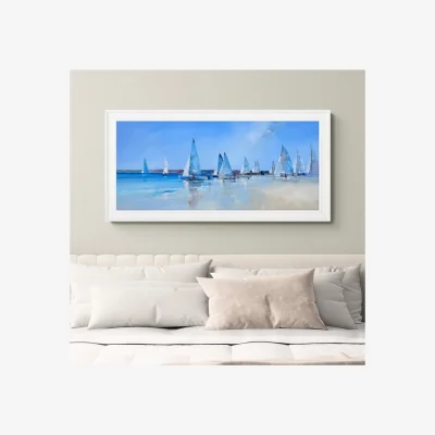 Dunelm Artko Penny Race Day by Craig Trewin Framed Print