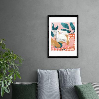 Dunelm East End Prints Morning News Print MultiColoured