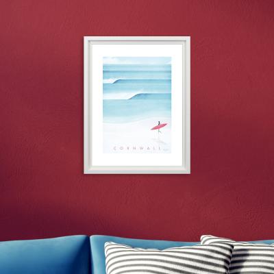 Dunelm The Art Group Cornwall Framed Print Blue