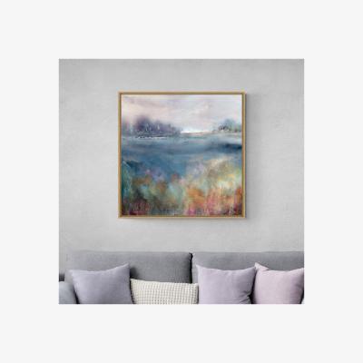 Dunelm Prairie at Dawn Framed Canvas