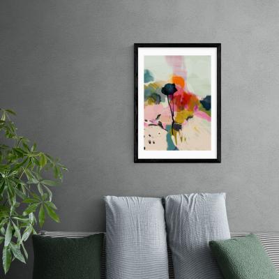 Dunelm East End Prints Paysage Abstrait Print MultiColoured