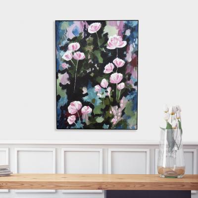 Dunelm The Art Group Premium Edit Fantaisie Floral Framed Canvas MultiColoured