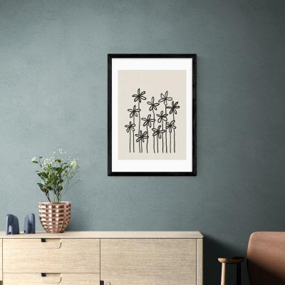 Dunelm East End Prints A Field of Flowers Print Natural