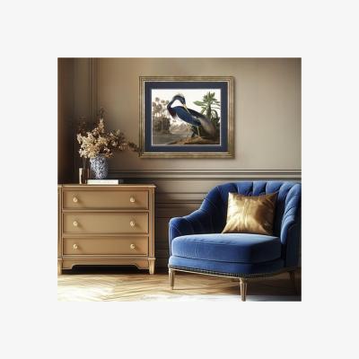 Dunelm Cedar & Sage Louisiana Heron Framed Print