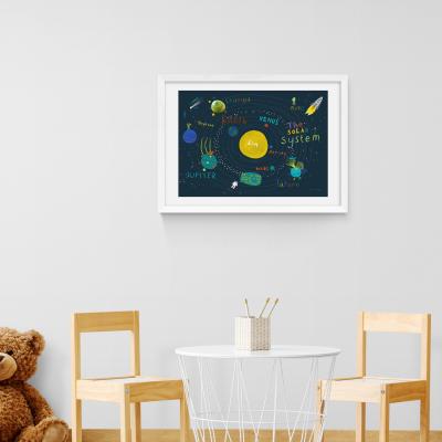 Dunelm East End Prints Placemat Space Print Blue