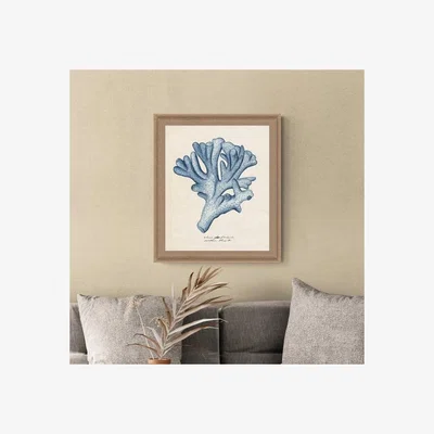 Dunelm Artko Blue Sea Coral 2 Framed Print
