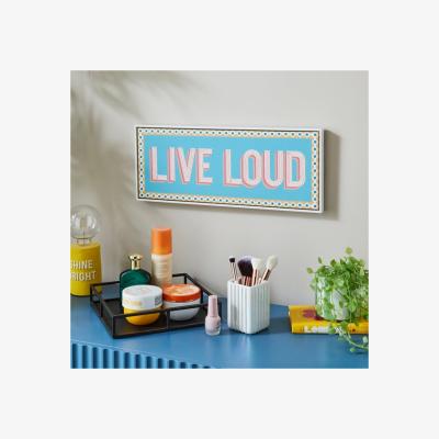 Dunelm Live Loud Embroidered Wall Art