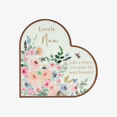 Dunelm The Cottage Garden Nan Heart Plaque