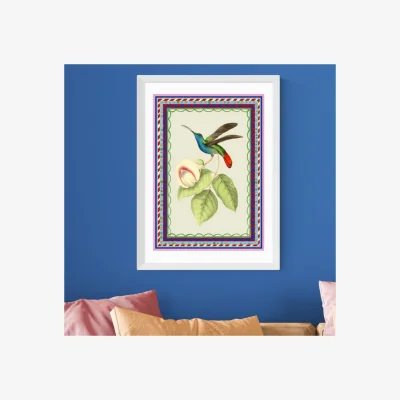 Dunelm East End Prints Birdframe Hummingbird Print