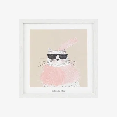 Dunelm Cedar & Sage Catwalk Star Framed Print