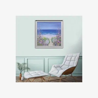 Dunelm Lazy Summer Days by Jo Gough Framed Canvas