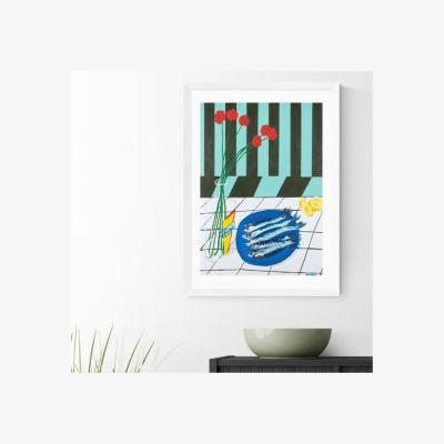 Dunelm East End Prints Striped Sardines Print