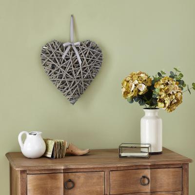 Dunelm Grey Wicker Heart Grey