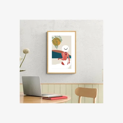 Dunelm Luxe Traveller I Framed Print MultiColoured