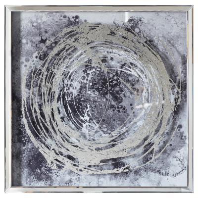 Dunelm Cyclone Framed Art 2 Grey