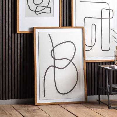 Dunelm Milford Line Drawing Framed Art Natural