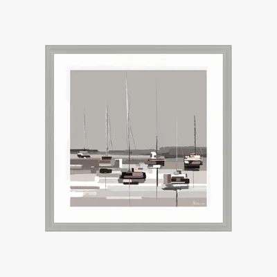 Dunelm Anchored Bay Framed Print