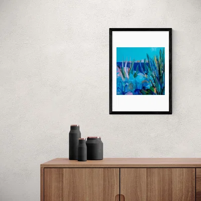 Dunelm East End Prints Blue Sky Hot Rocks Print Blue