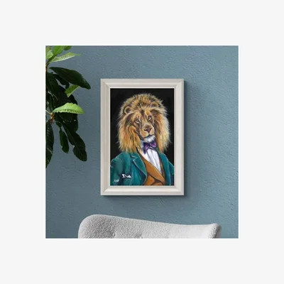Dunelm Sir Charles Framed Print MultiColoured