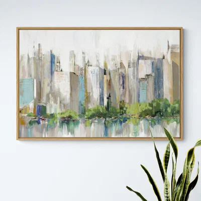 Dunelm City Reflections Framed Print Oak