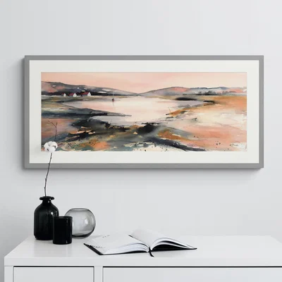 Dunelm Sheltered Bay Framed Print Silver