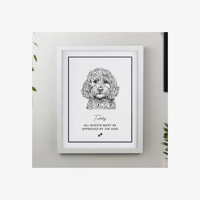 Dunelm Personalised Dog Breed Framed Print