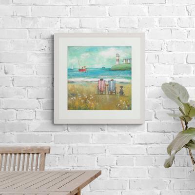 Dunelm Together by Mark Lambert Framed Print Blue