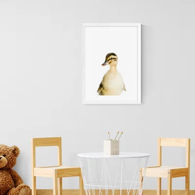 Dunelm East End Prints Duckling Print White