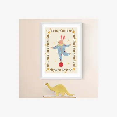 Dunelm East End Prints Balancing Bunny Print