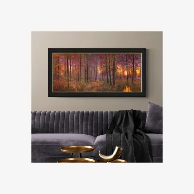 Dunelm Artko Golden Coppice Dawn by Bill Makinson Framed Print