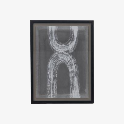 Dunelm Eolia Abstract Charcoal II Framed Art Black
