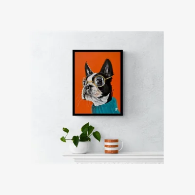 Dunelm Dexter Framed Print MultiColoured