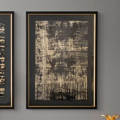 Dunelm Pizarro I Framed Art Black