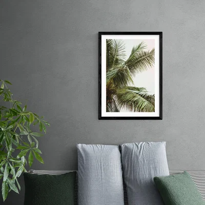 Dunelm East End Prints The Palm Trees Above Me Print Green