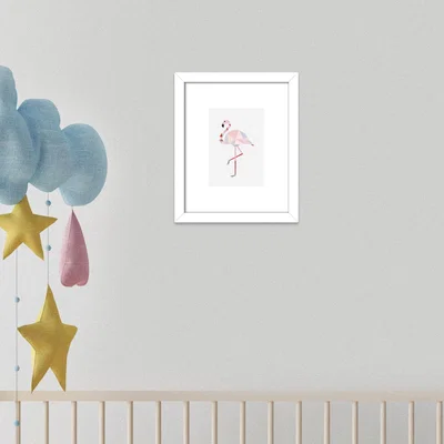 Dunelm The Art Group Flamingo Framed Print Pink