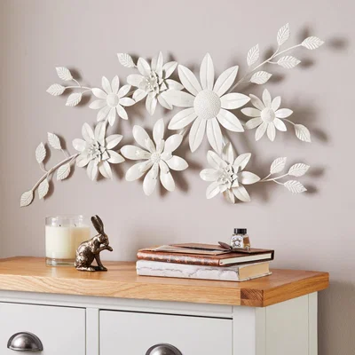 Dunelm Vintage Cream Floral Wall Art Cream
