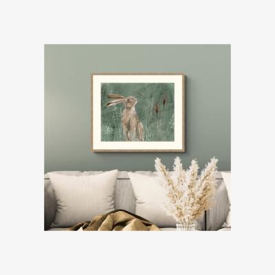 Dunelm Artko Meadow Hare Framed Print