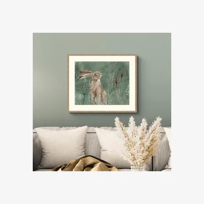 Dunelm Artko Meadow Hare Framed Print