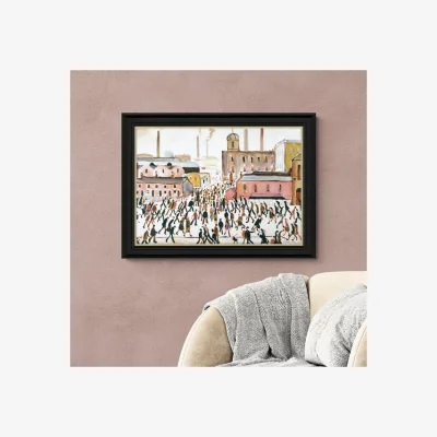 Dunelm Artko Going to Work 1959 by L.S Lowry Framed Print
