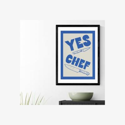 Dunelm East End Prints Yes Chef by Don't Grow Up Print