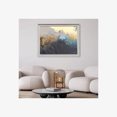 Dunelm Ocean Deep by Petra Meikle De Vlas Framed Canvas