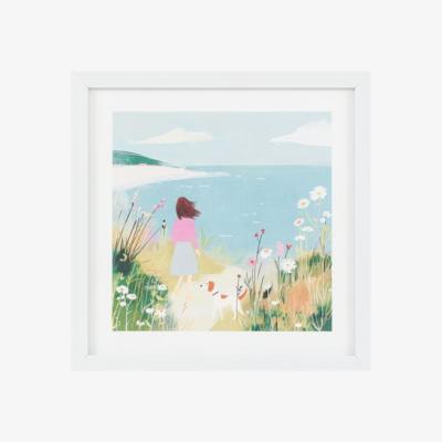 Dunelm Cedar & Sage Coastal Companions Framed Print