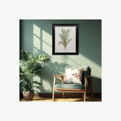 Dunelm Spiny Date Palm by Piddix Framed Print