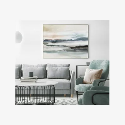 Dunelm Illusion By Isabelle Z Framed Canvas Gold