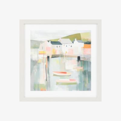 Dunelm Cedar & Sage Harbour Tranquility Framed Print