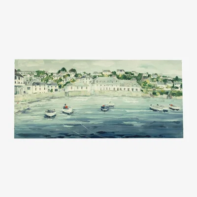 Dunelm Claire Henley St Mawes Canvas Blue