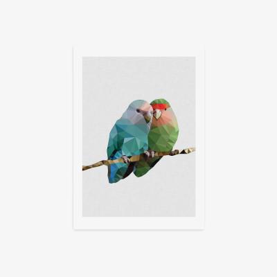 Dunelm East End Prints Two Love Birds Print MultiColoured