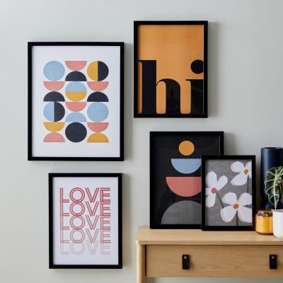 Dunelm Pack of 5 Elements Posters MultiColoured