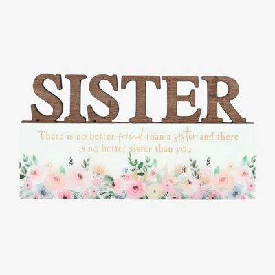 Dunelm The Cottage Garden Sister Word Plaque